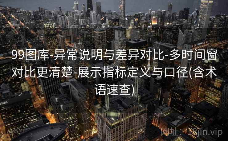 99图库-异常说明与差异对比-多时间窗对比更清楚-展示指标定义与口径(含术语速查)